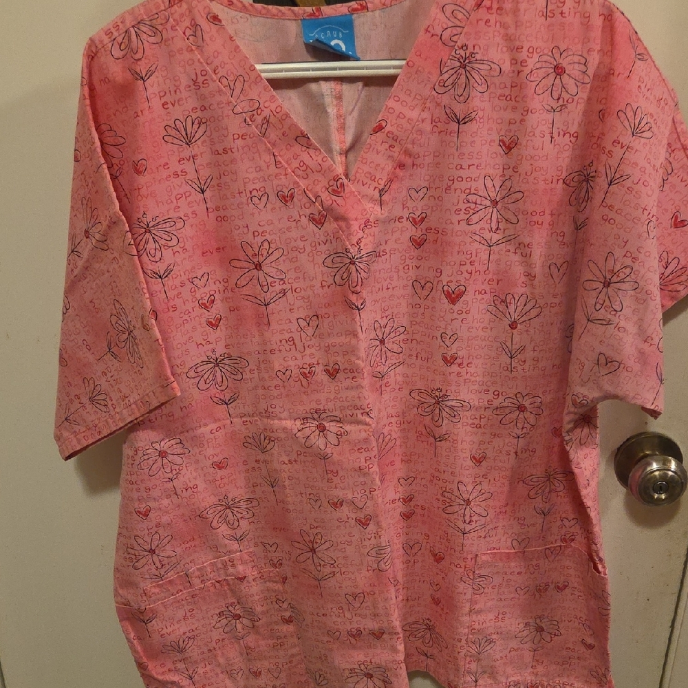 Chic Pink Floral Women's Blouse